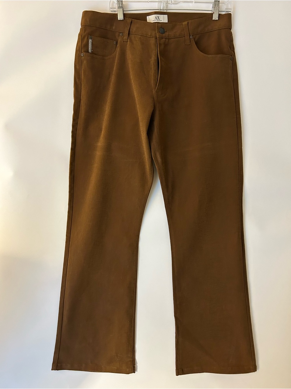 Armani Exchange Corduroy Pants in Rich Brown